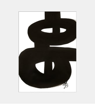 Poster   No 02 - The Poster Club x Malene Birger - Poster & Frame - Noir et blanc