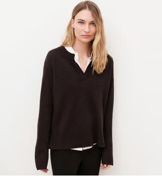 Pull mlancelot - Motif uni - Caroll - Marron foncé