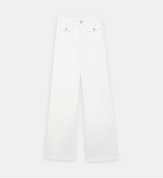 Jean uni PEYTON - La Petite Etoile - Blanc