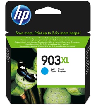 Cartouche d'encre N°903 XL cyan - HP - Bleu