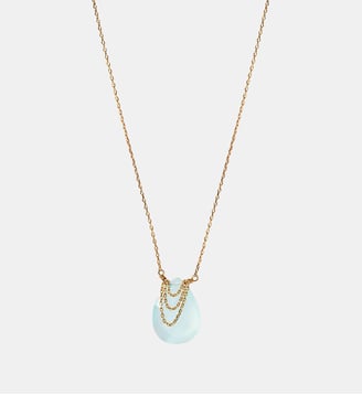 Collier solange calcedoine bleue - Caroline Najman - Bleu