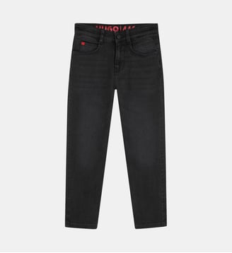Pantalon en denim - Hugo Kids - Denim black lave