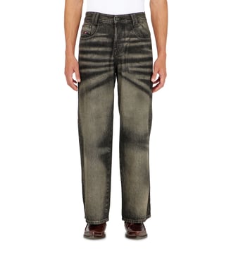 Relaxed Jeans High Waist 1982 D-Hakou - Diesel - Noir et gris foncé