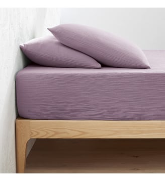 Drap-housse uni gaze de coton bonnet 30cm La Redoute Interieurs