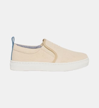 Baskets slip-on avec logo - Diesel Kids - Beige naturel