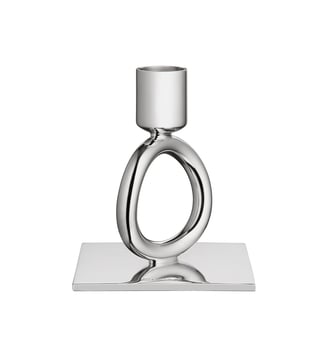 Bougeoir 1 anneau en métal argenté - VERTIGO - Christofle - Argent