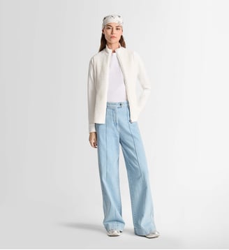 Veste meryl col montant coupe ajustée - Fusalp - Blanc