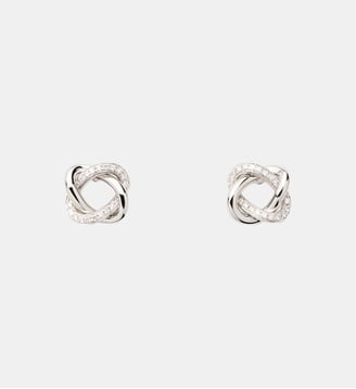 Boucles d'oreilles Tresse - Poiray - Or blanc