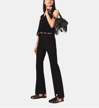 Pantalon fendu - Maje - Noir