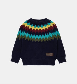 Pull ras du cou avec logo - Dsquared2 - Bleu foncé