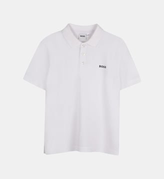 Polo avec logo - BOSS Kidswear - Blanc