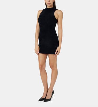 Mini robe en laine floue - Guess - Noir