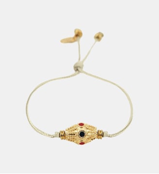 Bracelet lien beige Kamala - Nilaï - Noir
