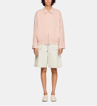 Blouson en coton et lin Sandro
