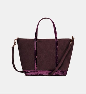 Cabas XS Zippé En Lin - Vanessa Bruno - Aubergine