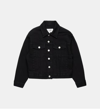Veste en jeans noir de la marque - MM6 Maison Margiela - Noir