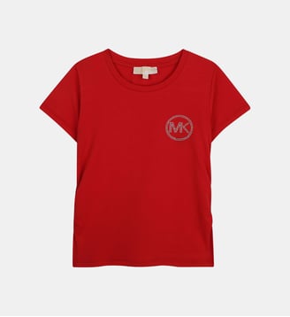 Tee-shirt manches courtes - Michael Kors Kids - Rouge profond