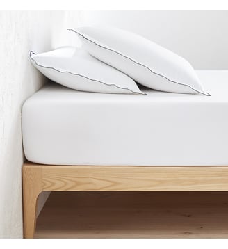 Drap housse percale de coton, bonnet 30cm La Redoute Interieurs