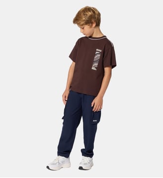 Tee-shirt manches courtes - BOSS Kidswear - Tourbe