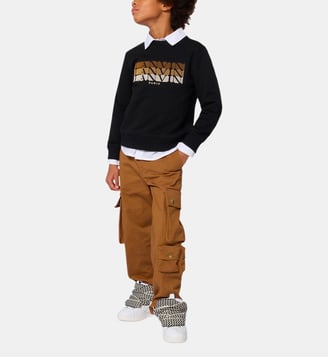 Sweatshirt avec logo - Lanvin Kids - Black