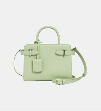 Petit sac à main Emilie en cuir grainé - Le Tanneur - Aloe