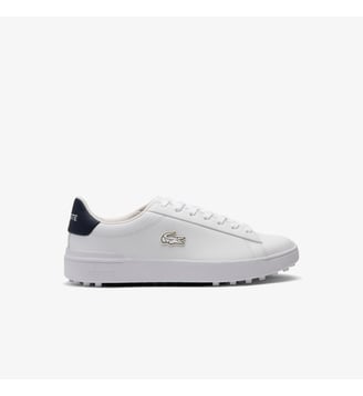 Chaussures de golf Carnaby Golf homme en cuir - Lacoste - Blanc et bleu