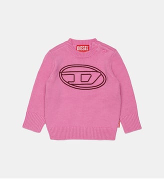 Pull ras du cou avec logo - Diesel Kids - Rose