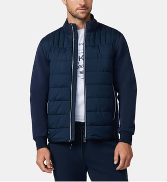 Sweat Zippé Intégral Hybride Estate - Hackett London - Navy