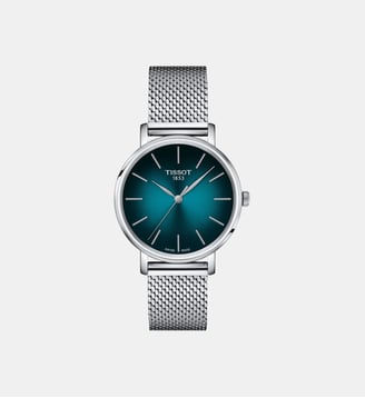 Montre Everytime Vert T1432101109100 - Tissot - Argenté