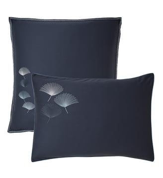 Taie d'oreiller satin de coton - Garnier Thiebaut - Bleu nuit