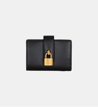 Porte-monnaie Pulse en cuir - Balmain - Noir