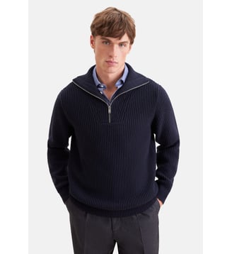 Le pull camionneur 1/1 Regular - Seidensticker - Navy