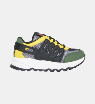 Baskets basses en cuir et maille Dash Dsquared2