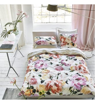 Housse de couette imprimée en percale de coton, TOURANGELLE Designers Guild