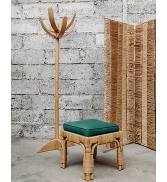 Tabouret en bambou Axel N°120- Produit chiné - Debongout - Bois