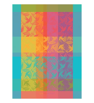 Torchon pur coton - Garnier Thiebaut - Multicolore