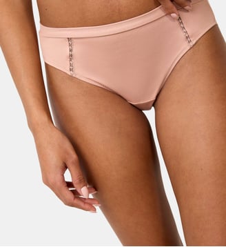 Petite culotte issue de fibres végétales Softness rose poudré Maison Lejaby