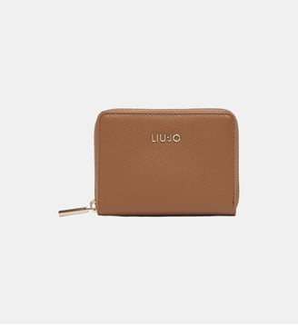 Petit portefeuille zippé - Liu Jo - Beige