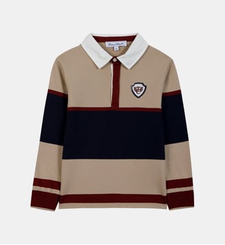 Polo - Sable coton col pointu rayures Tartine Et Chocolat