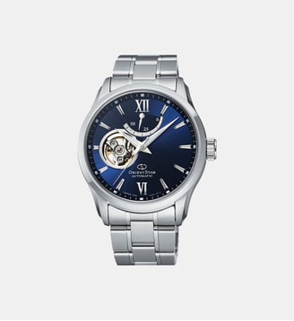 Montre automatique Contemporary Bleu RE-AT0001L - Orient Star - Argenté