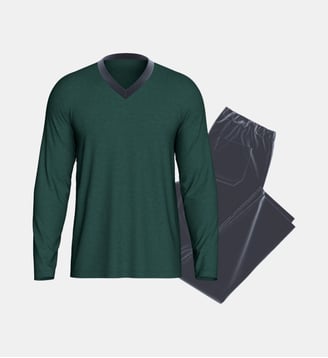 Pyjama Uni Thermal - Impetus - Vert et gris