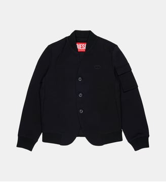 Blouson bomber avec logo - Diesel Kids - Noir