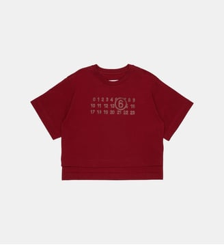 T-shirt avec logo - MM6 Maison Margiela - Bourgogne