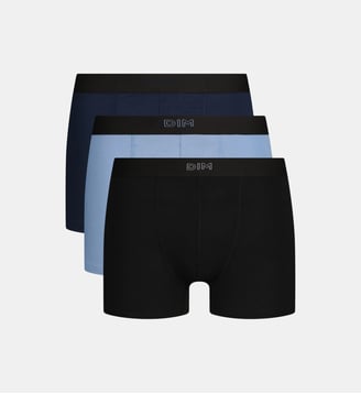 Lot de 3 boxers Pur Confort - Dim - Bleu nuit