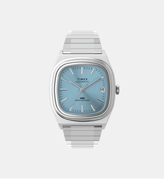Montre automatique E line Bleu clair TW2Y66700 - Timex - Argenté