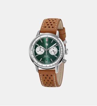 Montre Rallye Vert, Argenté 671806 - Lip - Argenté