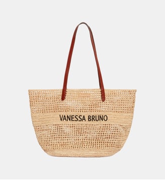 Panier En Raphia - Vanessa Bruno - Sable et noir