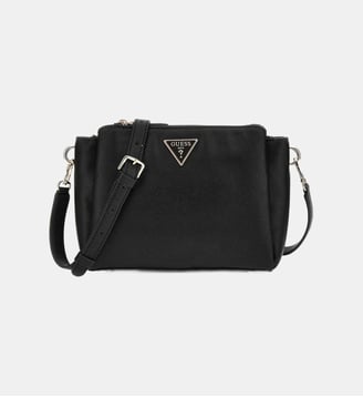 Sac d'épaule Noelle saffiano - Guess - Noir