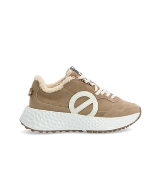 CARTER JOGGER - NOISETTE/BLANC CASSE - No Name - Marron