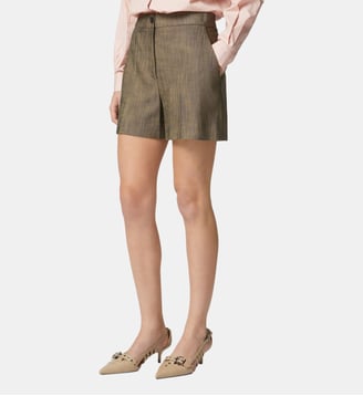 Shorts élégants avec poches latérales - Pinko - Marron tech